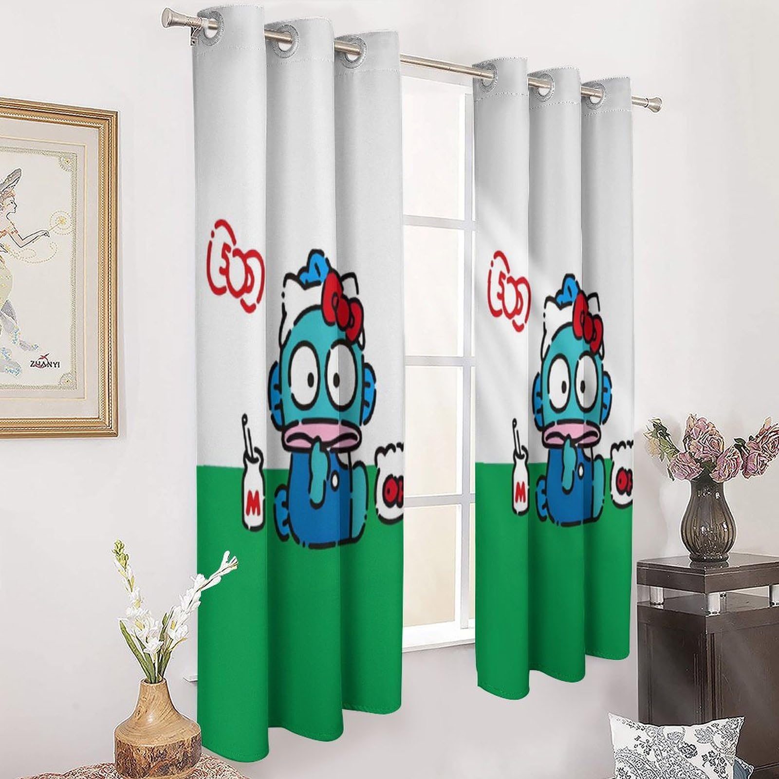 Amazon｜ハンギョドン ハローキティカーテン 遮光 断熱 防寒